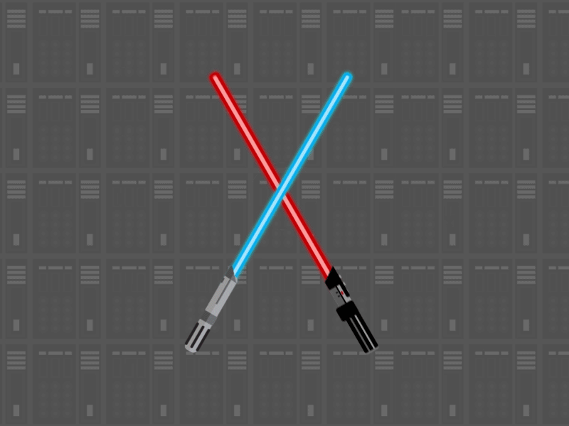 Luke vs. Vader - Empire Strikes Back/Star Wars after effects animation darth vader empire strikes back illustrator lightsaber luke skywalker motion graphics star wars