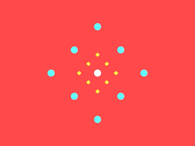 C4D-A: 001 c4d cinema4 circle cloner flat geometric gif kaleidoscope loader loop motion graphics square