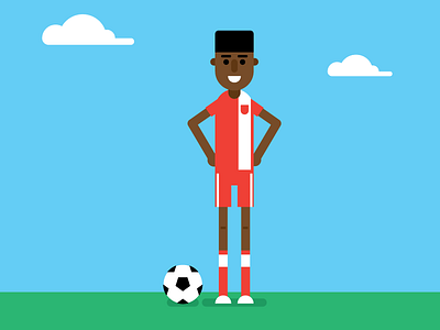 Soccer Dude character euro 2016 football illustration soccer vector