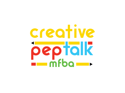 Creative Pep Talk MFBA creative pep talk illustration logo mfba type typography vector