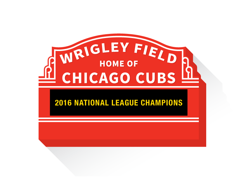 CUBS ARE GOING TO THE WORLD SERIES ae after effects animation baseball chicago chicago cubs illustrator loop sports wrigley field