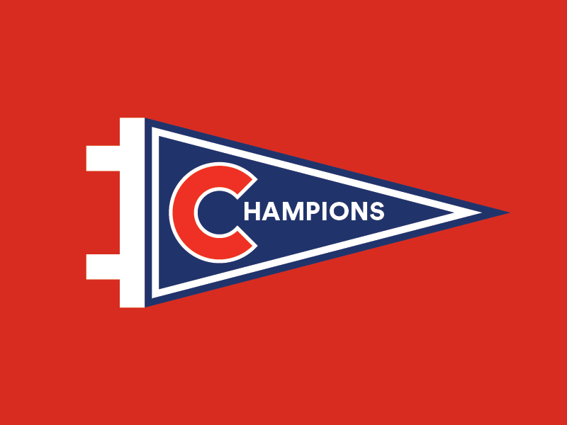 WORLD SERIES CHAMPIONS!!! baseball chicago chicago cubs cubs fly the w go cubs go illustration sports world series