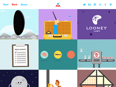 New website! animation colorado denver illustration mograph motion design portfolio reel web design website