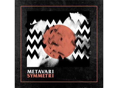 Metavari - Symmetri album art album art album cover graphic design halftone metavari music symmetri twin peaks