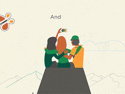 L.L.Bean - Find Your Parks 3 after effects animation gif motion design motion graphics