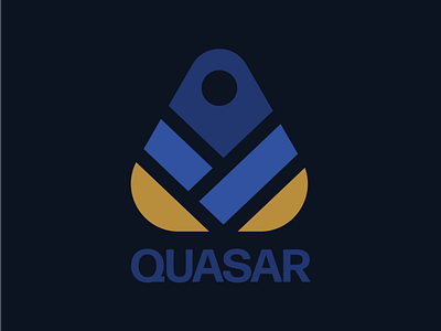 Quasar branding design flat icon logo logochallenge vector