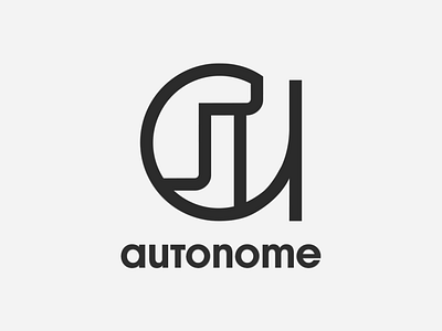 Autonome branding design flat graphic design identity illustrator logo logochallenge minimal vector