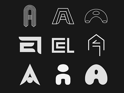 Letter A explorations a concept design exploration flat graphic design icon letter letter a letters minimal symbol symbol design vector