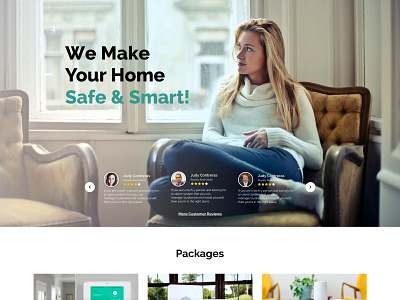 Larmplus Homepage Concept home security homepage web webdesign