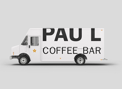 PAU L : Mobile Coffee Truck branding coffee brand coffee logo inspiration logo design logo lockup truck mockup typography