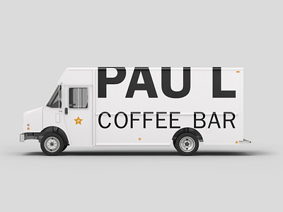 PAU L : Mobile Coffee Truck branding coffee brand coffee logo inspiration logo design logo lockup truck mockup typography