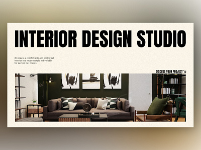 Interior studio - website concept