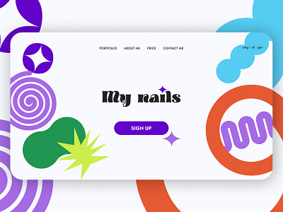Nail studio - Landing page concept