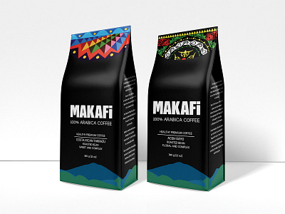 Makafi coffe beverages design food food and drink illustration logo packaging packaging design