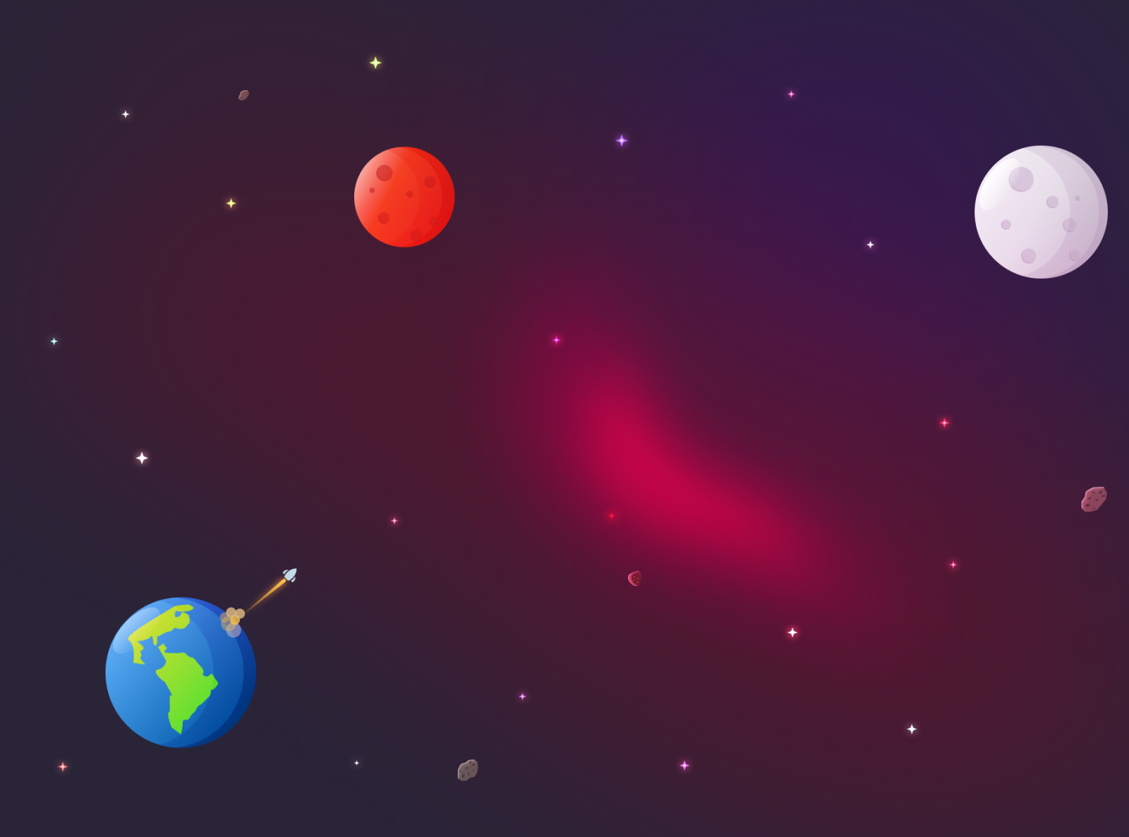 mission moon by Waqar Ahmed on Dribbble