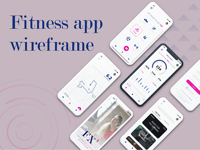 Fitness app wireframe application fitness fitness app ui
