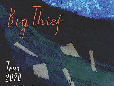 Big Thief Tour Poster Design