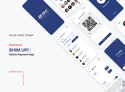 Redesign BHIM APP colors design illustration ios minimal mobile typography uiux