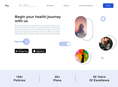 Health Insurance colors dashboad design health insurance medical minimal typography uiux web