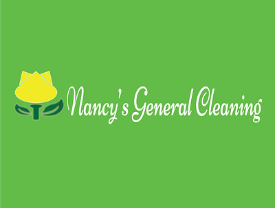 Nancys General Cleaning branding design illustration logo typography vector