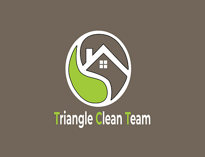 Triangle Clean Team branding design logo typography vector