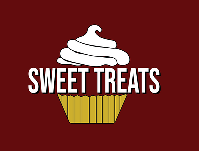 Sweet Treats branding design illustration logo vector