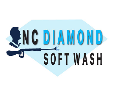 NC Diamond Soft Wash (Pressure Washing) branding design graphic design logo typography ui ux vector website