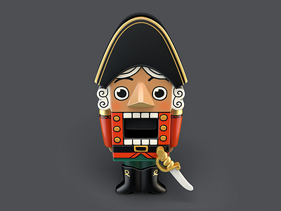 Nutcracker 3d icon nutcracker render toy