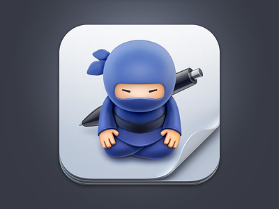 Invoice Zen - iOS icon 3d app application invoice ios ninja paper render