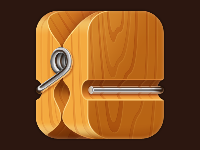 Clothespin iOS icon clothespin icon ios iphone wood