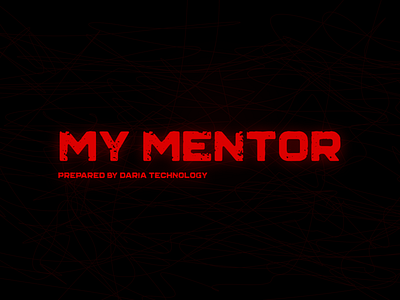 MY MENTOR branding design illustration typography