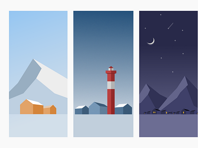 illustrations for the Weather app