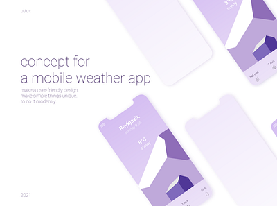 Concept for a mobile weather app app application branding design figma graphic design illustration mobile typography ui ux vector weather погода