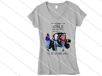 Some Girls go riding and drink too much PNG atv design design file drinking friends illustration png