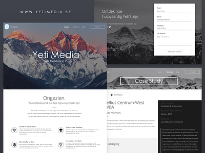 Yeti Media website (2019) mockup webdesign website website design