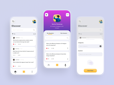Question and Answer App - QnA ui exploration