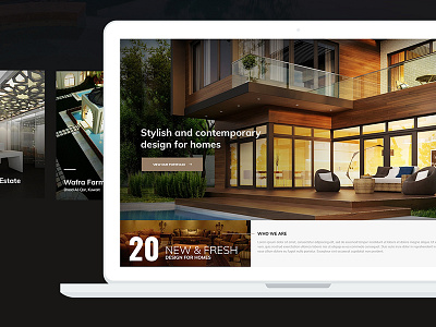 Luxurious Concept for Interior Design website