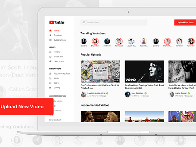 Trending YouTuber redesign youtube