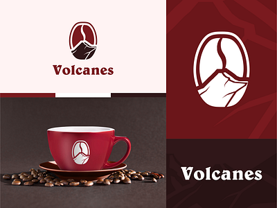 Cafe Volcanes brand branding cafe cafe branding cafe logo cafeteria coffe coffee coffee bean coffee cup coffee shop design diseño logo mark minimal volcano