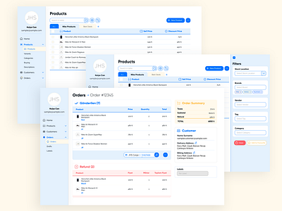 Retail Platform Dashboard Web UI Design