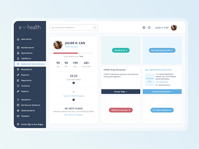 Healthcare Web Application dashboard e nabiz e nabiz e nabız e nabız figma health healthcare homepage redesign ui ux webapp webapp design webcard website website design