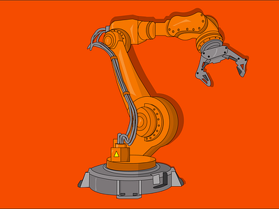 Robotic Arm Illustration.
