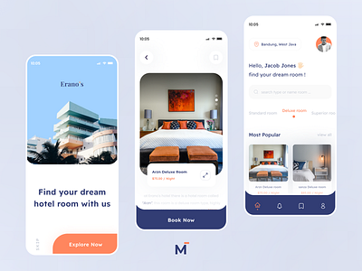 Erano's - Hotel Room Booking App.