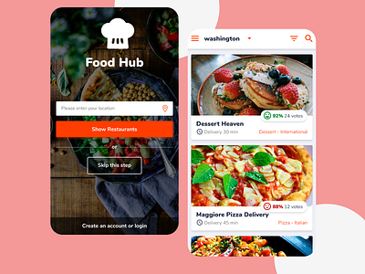 Food Delivery App adobe xd app apps design food app graphic design photoshop ui uidesign uiux designs
