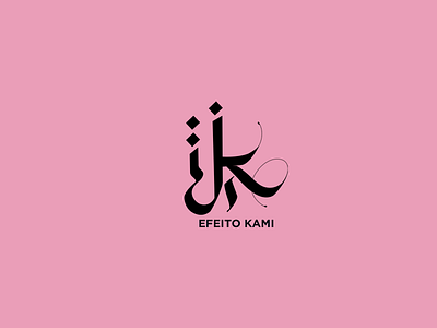 Lettering - Logo Design - Efeito Kami branding brushpen caligrafia calligraffiti design designer lettering logo logo design logodesign logotype type typogaphy typography vector