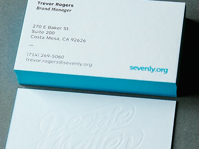 Business Cards business cards edge painting letterpress print screenprint