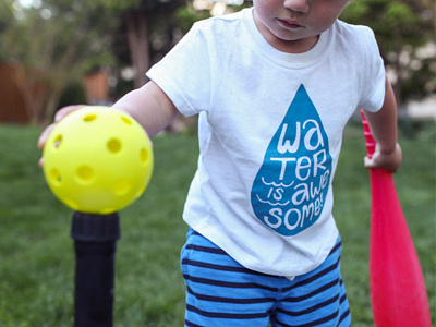 Water Is Awesome awesome charity: water kids shirt water