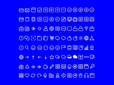 More Icons / P—W icon set icons illustration ykb