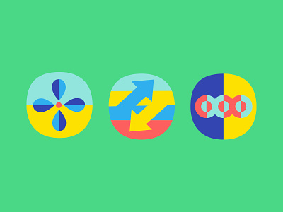 Cool Things color icons illustration