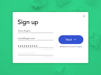 Sign Up dailyui design interactive sign up ui ui design